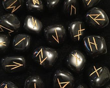 Cargar imagen en el visor de la galería, SET DE RUNAS DE ÓNIX NEGRO
