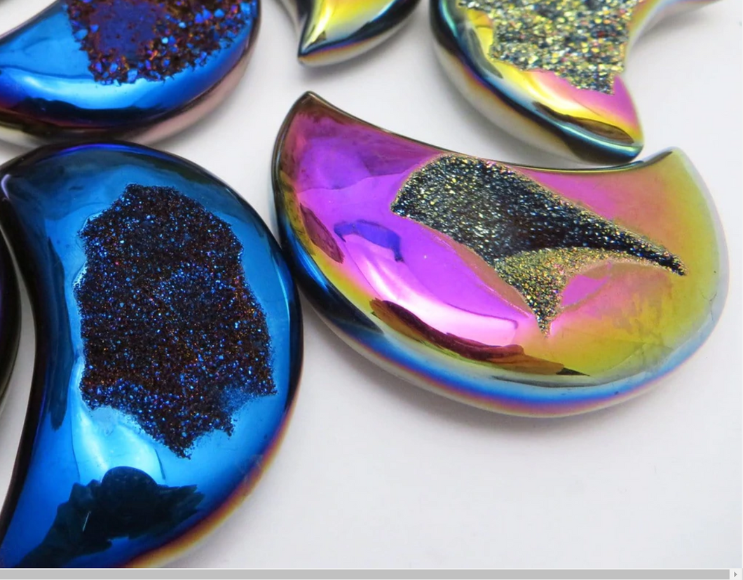 RAINBOW AGATE MOON